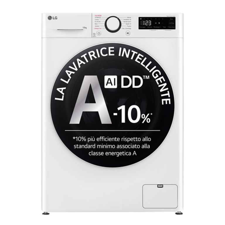 LG F4R5010TSWW Lavatrice 10kg AI DD, Classe A-10%, 1400 giri, TurboWash, Vapore_LG_1_big-image