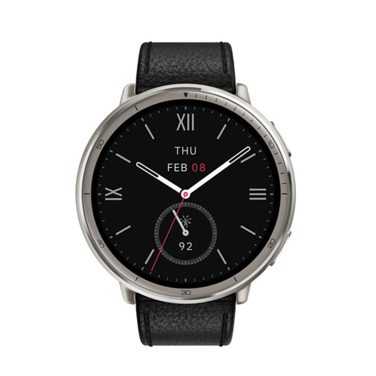AMAZFIT SMARTWATCH ACTIVE 2 ROUND PE 1.32', 5ATM, NFC, Black Leather Premium + Red Sport Silicone_AMAZFIT_0_big-image