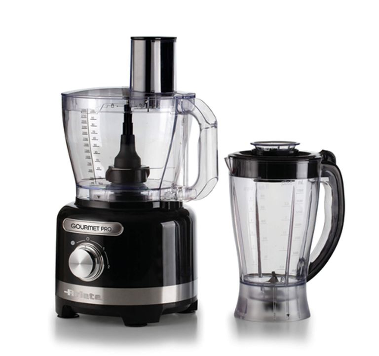 Ariete 1782 Gourmet Pro Moderna, Robot da cucina, Tritatutto 3L, Frullatore 2L, 2 velocità + Pulse, Set di lame + Disco in acciaio inox, Accessorio spremiagrumi, Nero_ARIETE_1_big-image