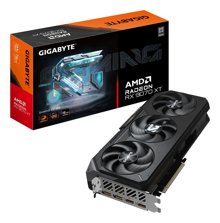 GIGABYTE Radeon RX 9070 XT GAMING OC 16G Scheda Grafica - 16 GB GDDR6, 256 bit, PCI-E 5.0, 3060 MHz Frequenza Base, 2 x DisplayPort, 2 x HDMI, GV-R9070XTGAMING OC-16GD_GIGABYTE_0_big-image
