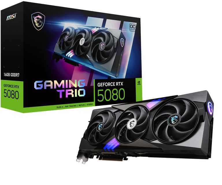 MSI GAMING GEFORCE RTX 5080 16G TRIO OC scheda video NVIDIA 16 GB GDDR7_MSI_0_big-image