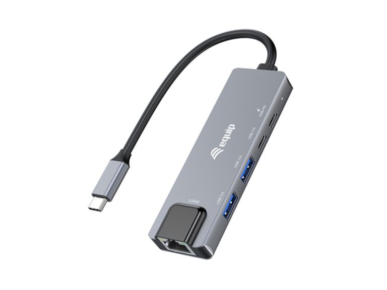 Equip 133496 Adattatore multifunzione 5 in 1, 2,5GbE, USB-A x 2, USB-C x 1, USB-C , 100W USB PD_EQUIP_1_big-image