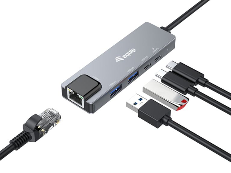 Equip 133496 Adattatore multifunzione 5 in 1, 2,5GbE, USB-A x 2, USB-C x 1, USB-C , 100W USB PD_EQUIP_7_big-image