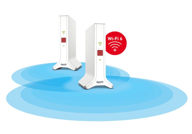 FRITZ!Repeater FRITZ!Mesh Set 4200 2-pack Edition International Ripetitore di rete 4200 Mbit/s Rosso, Bianco_AVM_2_big-image