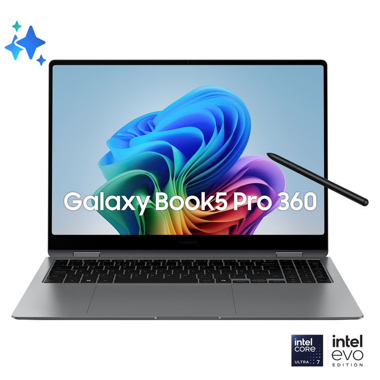 Samsung Galaxy Book Galaxy Book5 Pro 360 Intel Core Ultra 7 256V Computer portatile 40,6 cm (16") Touch screen WQXGA+ 16 GB LPDDR5x-SDRAM 512 GB SSD Wi-Fi 7 (802.11be) Windows 11 Home Grigio_SAMSUNG_0_big-image
