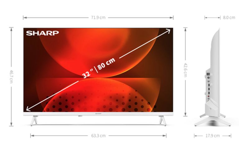 Sharp 32" HD Ready Android TV 81,3 cm (32") Smart TV Wi-Fi Bianco_SHARP_6_big-image