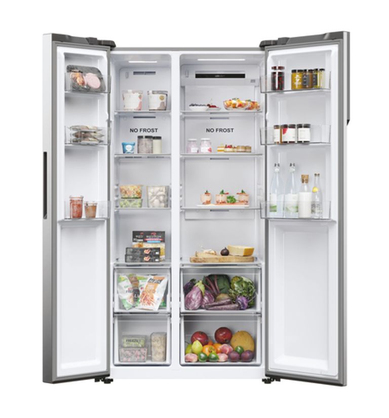 Haier SBS 90 Serie 5 HSR5918DNMP frigorifero side-by-side Libera installazione 528 L D Platino, Acciaio inox_HAIER_2_big-image
