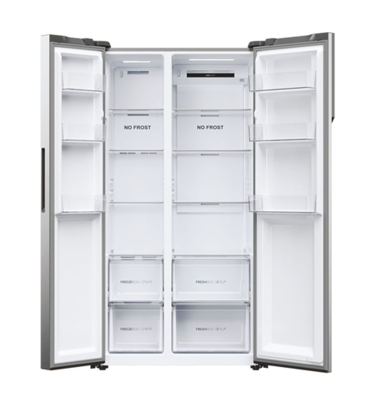 Haier SBS 90 Serie 5 HSR5918DNMP frigorifero side-by-side Libera installazione 528 L D Platino, Acciaio inox_HAIER_3_big-image