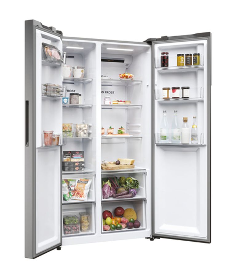 Haier SBS 90 Serie 5 HSR5918DNMP frigorifero side-by-side Libera installazione 528 L D Platino, Acciaio inox_HAIER_5_big-image