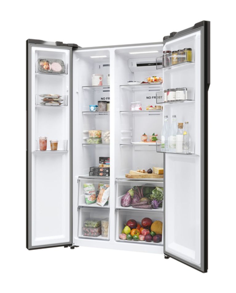 Haier SBS 90 Serie 5 HSR5918DNMP frigorifero side-by-side Libera installazione 528 L D Platino, Acciaio inox_HAIER_8_big-image