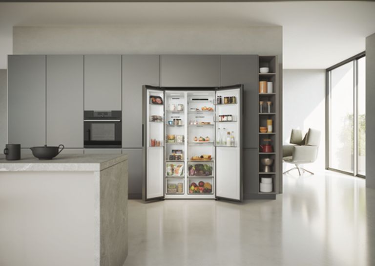Haier SBS 90 Serie 5 HSR5918DNMP frigorifero side-by-side Libera installazione 528 L D Platino, Acciaio inox_HAIER_16_big-image