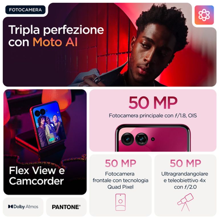 Motorola razr 60 ultra 17,7 cm (6.96") Doppia SIM Android 15 5G USB tipo-C 16 GB 512 GB 4700 mAh Rosa_MOTOROLA_33_big-image
